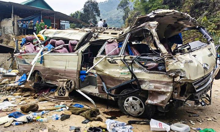 Hiện trường nơi xảy ra vụ tai nạn.