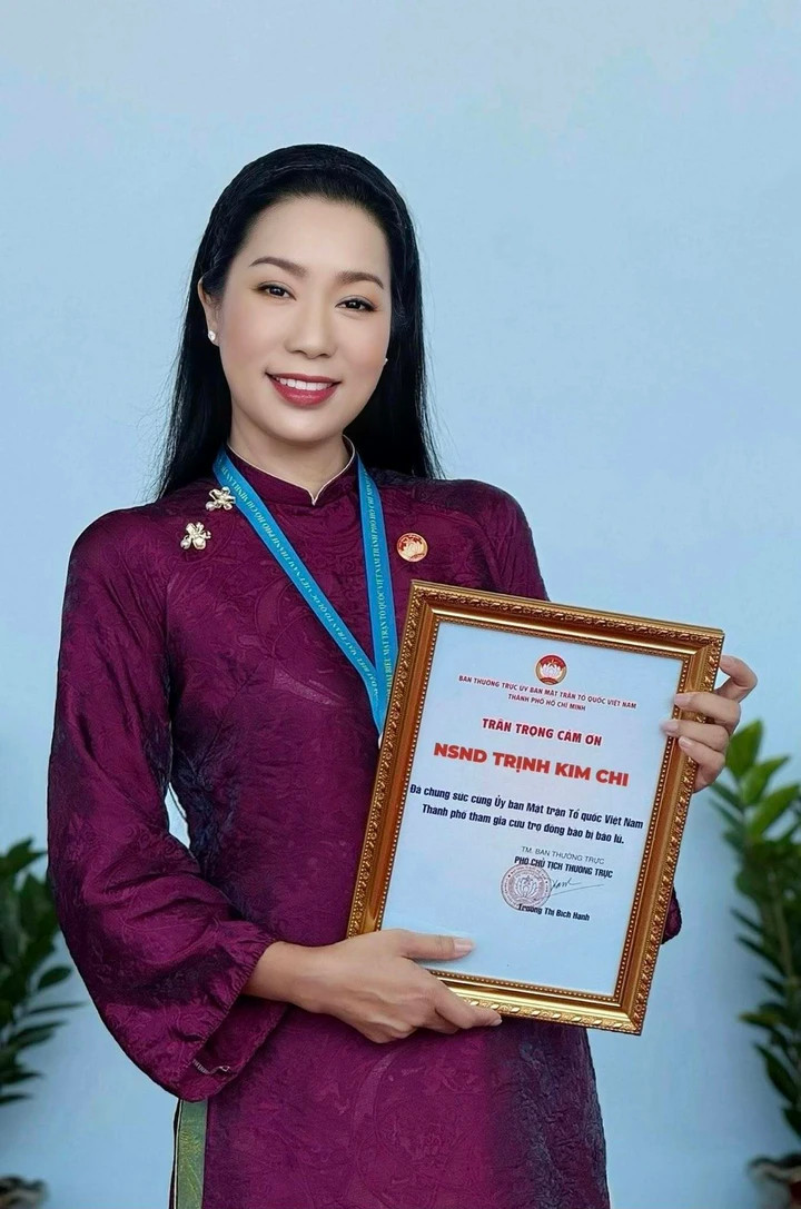 NSND Trịnh Kim Chi có sự nghiệp ngày càng thăng tiến.