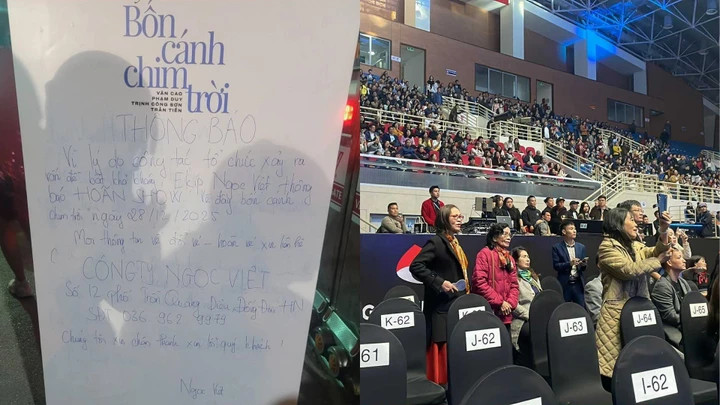 Hình ảnh hỗn loạn khi chương trình