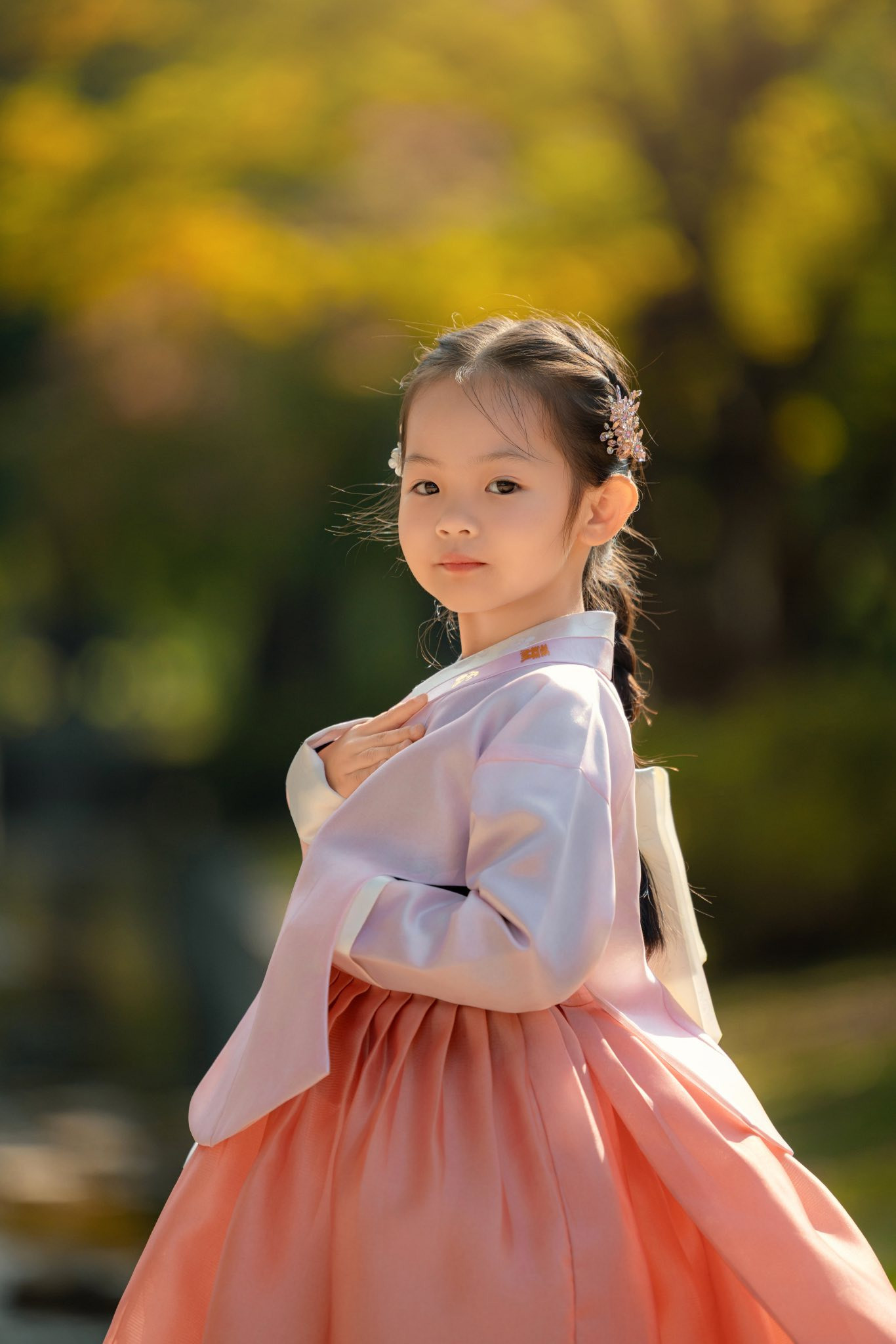 Con gái Đàm Thu Trang - Cường đô la diện Hanbok xinh như công chúa  - Ảnh 4.