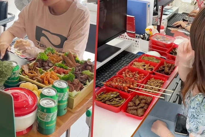 Sau lớp vỏ hào nhoáng, nghề nếm thử đồ ăn tại Trung Quốc phơi bày nhiều gốc khuất. (Ảnh: RedNote)