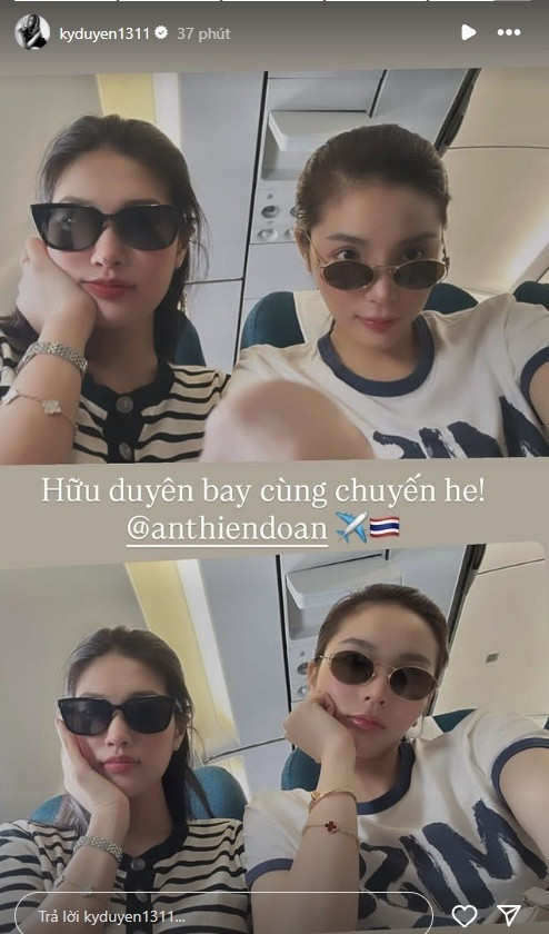 Bằng chứng Hoa hậu Kỳ Duyên và Thiên Ân sống chung
