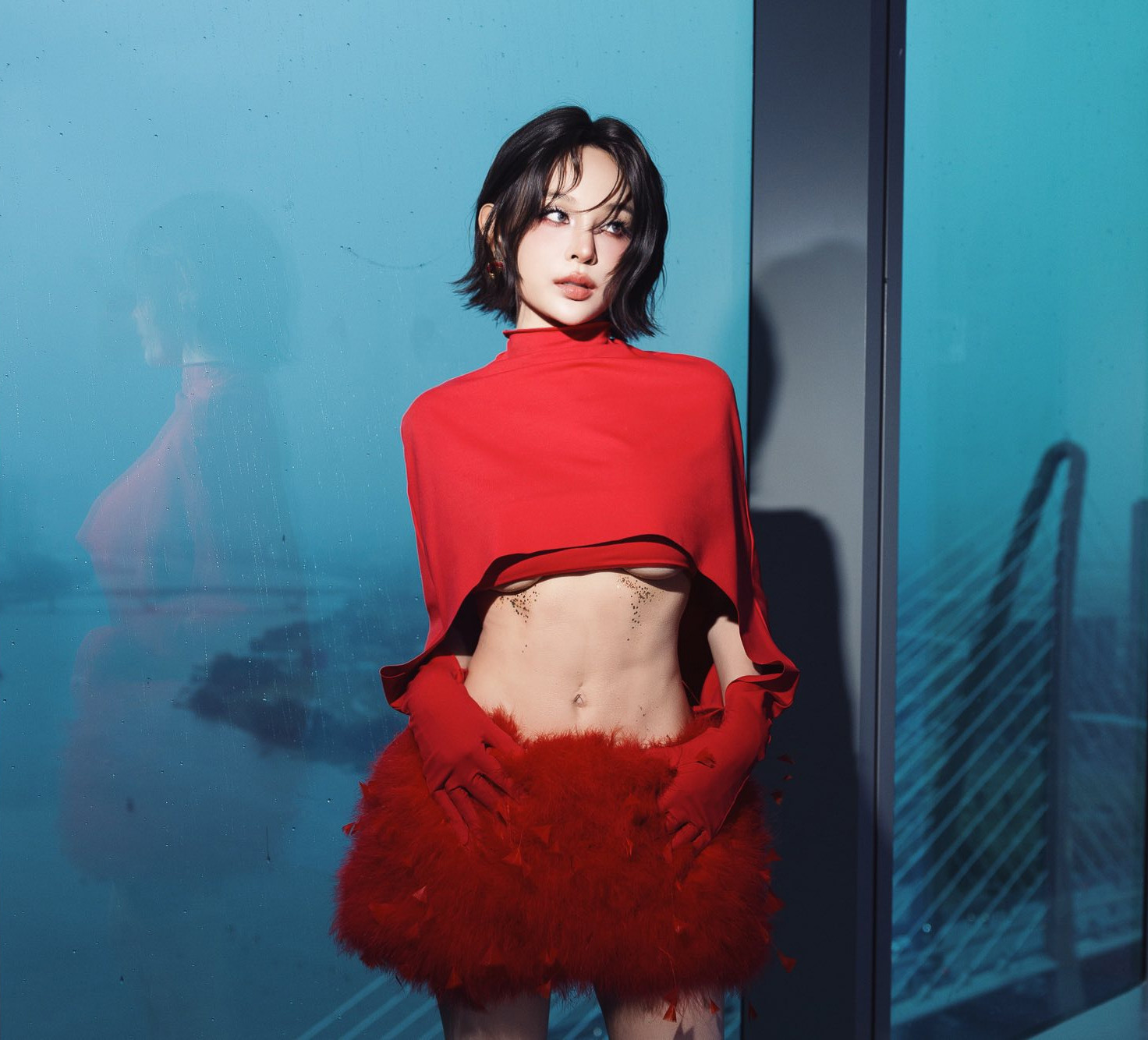 Không thể nhận ra nhan sắc của Huyền Baby