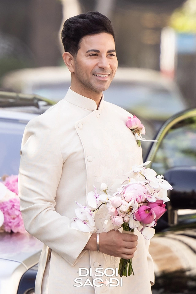 Cận cảnh sính lễ hoành tráng chú rể ngoại quốc mang đi hỏi cưới Tiên Nguyễn