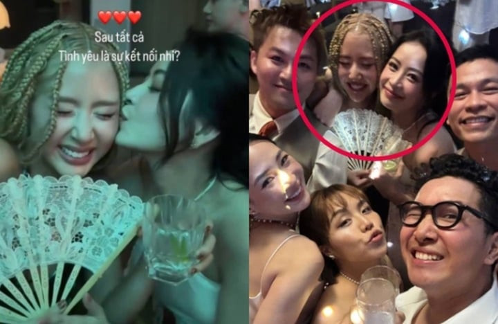 Khoảnh khắc tình cảm của Chi Pu và Quỳnh Anh Shyn.