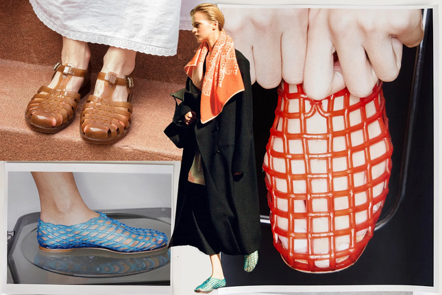 Những xu hướng giày dép nổi bật mùa Xuân Hè: Giày lưới jelly cực lạ mắt ảnh 3