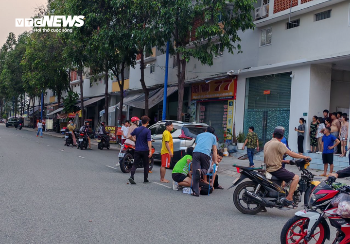 Hiện trường vụ án mạng.