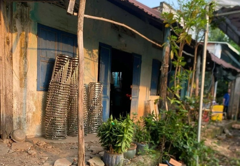 Căn nhà nơi em H. bị điện giật tử vong. Ảnh: PLO.