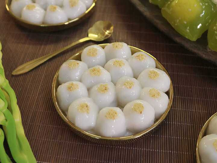 Bánh trôi thành phẩm.