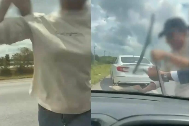 Chồng hẹn nhân viên nữ ra quán cà phê làm việc, vợ lái ô tô đuổi theo