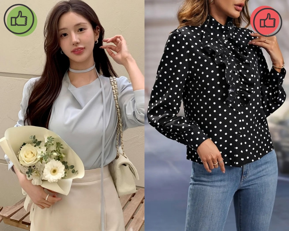 Nên diện sơ mi gì để gương mặt tròn trông thon gọn hơn?- Ảnh 4.