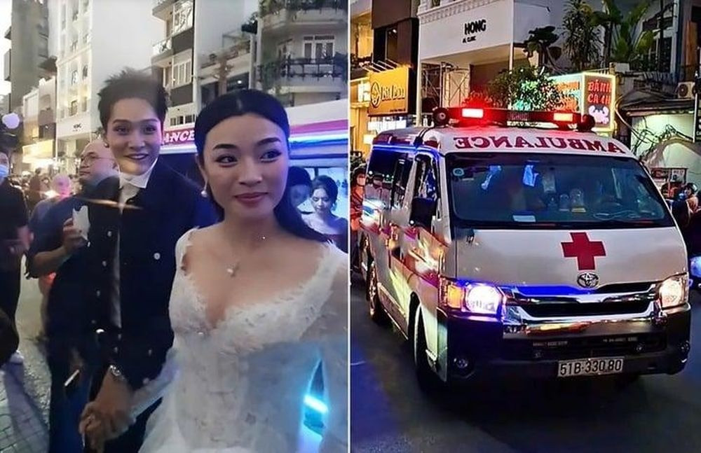 Xử phạt tài xế xe cấp cứu hú còi chở dàn diễn viên đến ra mắt phim Âm Dương Lộ ở TP.HCM- Ảnh 2.