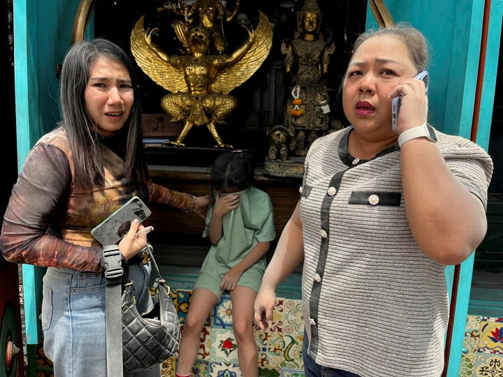 Ảnh hưởng động đất ở Thái Lan. (Ảnh: Reuters)