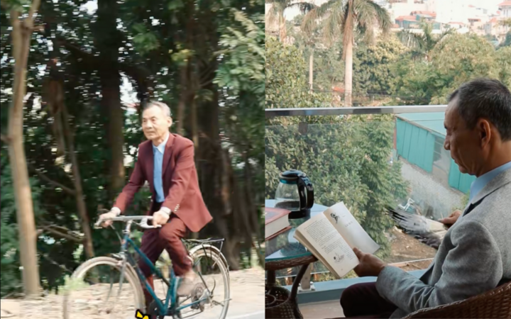 Những khoảnh khắc đời thường của ông Huân.