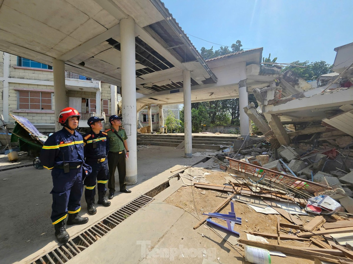 Những hình ảnh đầu tiên của đoàn cứu hộ Bộ Công an tại hiện trường vụ động đất ở Myanmar ảnh 10