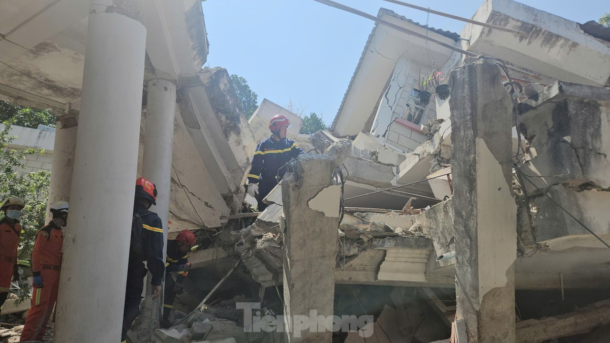 Những hình ảnh đầu tiên của đoàn cứu hộ Bộ Công an tại hiện trường vụ động đất ở Myanmar ảnh 8