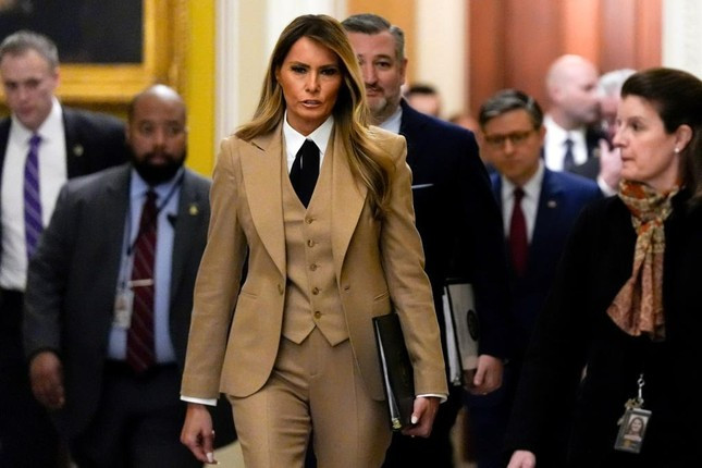 Bà Melania Trump quyền lực trước Quốc hội Mỹ ảnh 1
