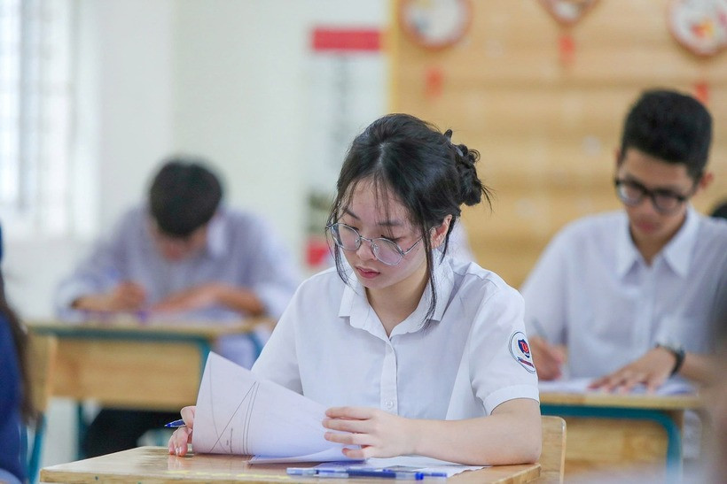 Mỗi học sinh được đăng ký nguyện vọng (NV) dự tuyển vào tối đa 3 trường THPT công lập, xếp theo thứ tự NV1, NV2 và NV3. Ảnh minh họa: Hà Nội Mới