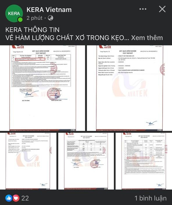 Phản hồi chính thức từ KERA về hàm lượng chất xơ- Ảnh 3.