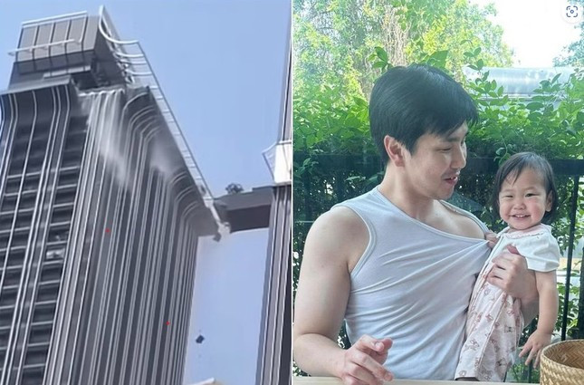 Khoảnh khắc người đàn ông nhảy qua cây cầu gãy nối 2 tháp chọc trời ở Bangkok ảnh 1