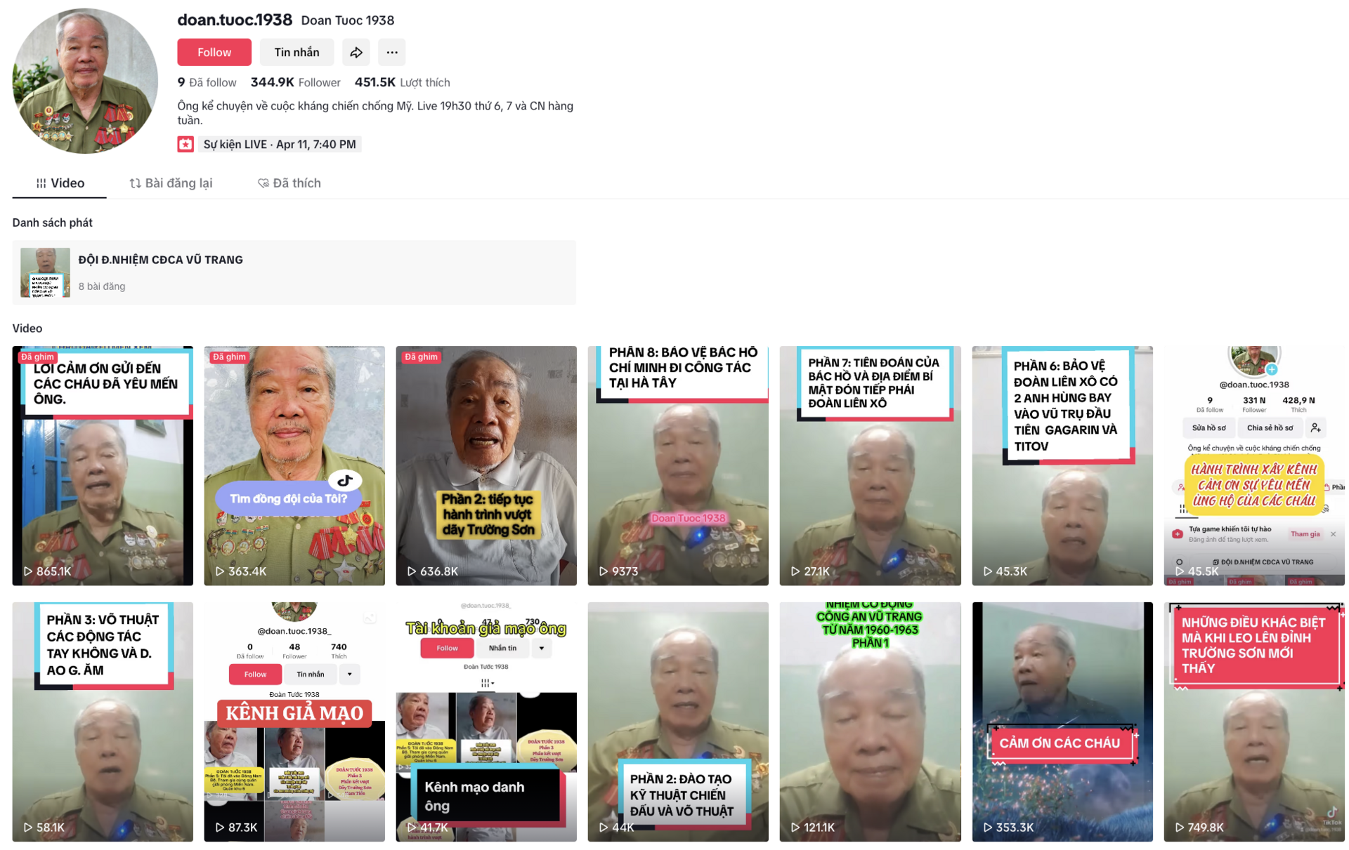 Cựu chiến binh U90 gây sốt giới trẻ khi lên TikTok kể chuyện kháng chiến - 2