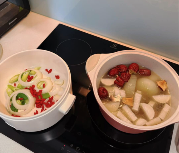 MC Mai Ngọc dọn về nhà mới chuẩn bị sinh con với thiếu gia Bắc Giang, làm cơm chia tay căn hộ nhỏ xinh- Ảnh 5.