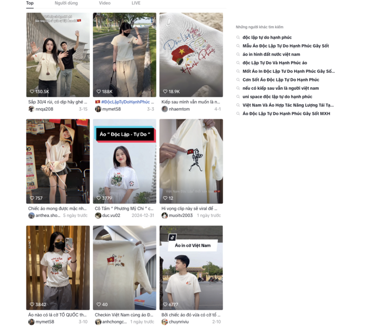 Mẫu áo phông in tiêu ngữ