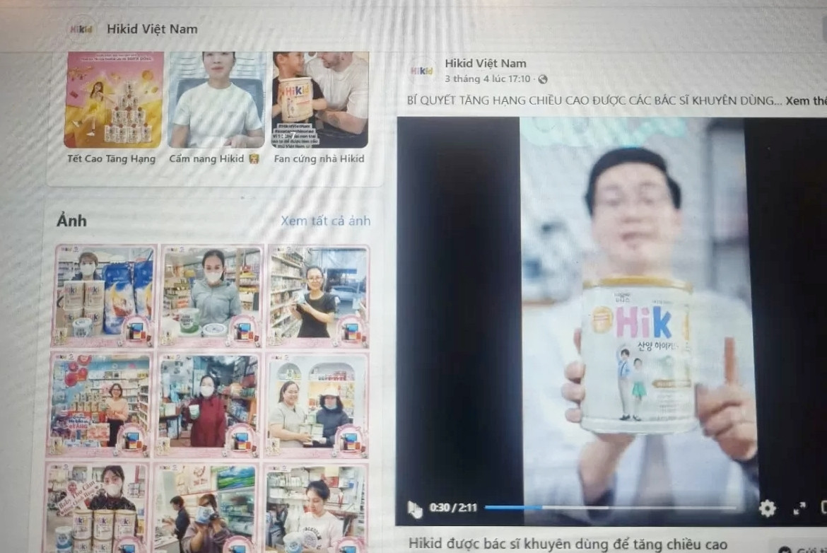 Bộ Y tế yêu cầu kiểm tra sữa Hikid quảng cáo '100g Hikid bằng 20 lít sữa tươi'