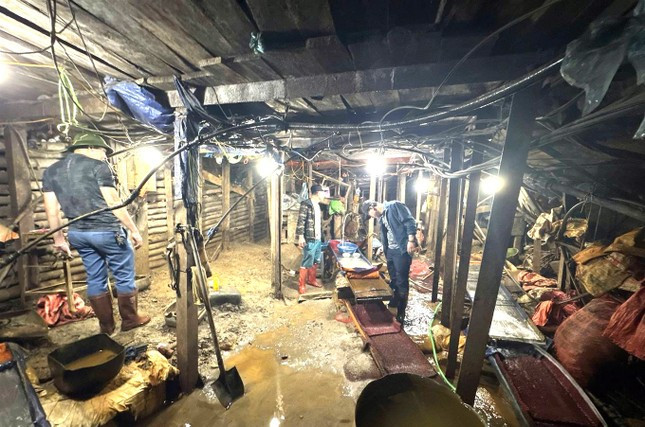 Gần 100 cảnh sát khám xét diện rộng đường dây khai thác vàng trái phép, bắt 47 đối tượng ảnh 3