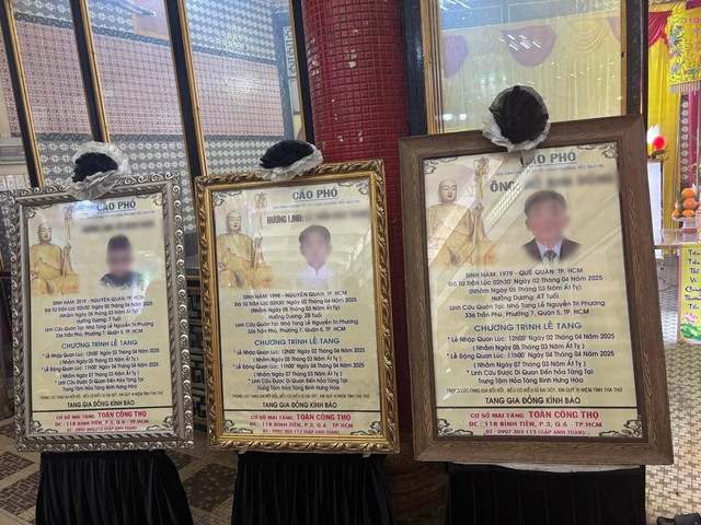 Quặn lòng hình ảnh những chiếc quan tài đặt cạnh nhau sau vụ cháy nhà khiến 3 người tử vong ở TP.HCM- Ảnh 5.