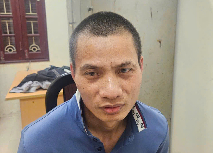 Vũ Văn Lịch tại cơ quan công an.