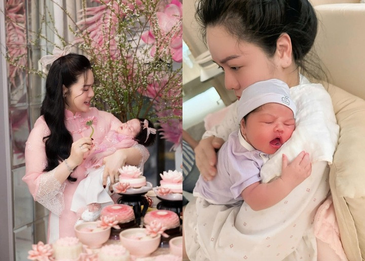 Nhật Kim Anh hạnh phúc khi làm mẹ ở tuổi 40.