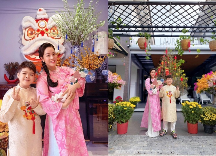 Con trai thường xuyên lên thăm Nhật Kim Anh và em gái.