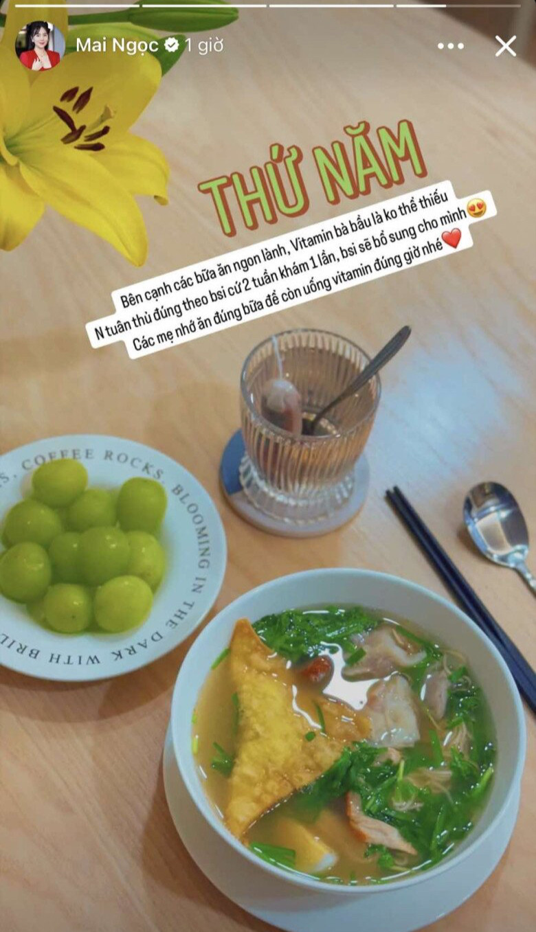 MC Mai Ngọc nhận mình là bà bầu điều độ