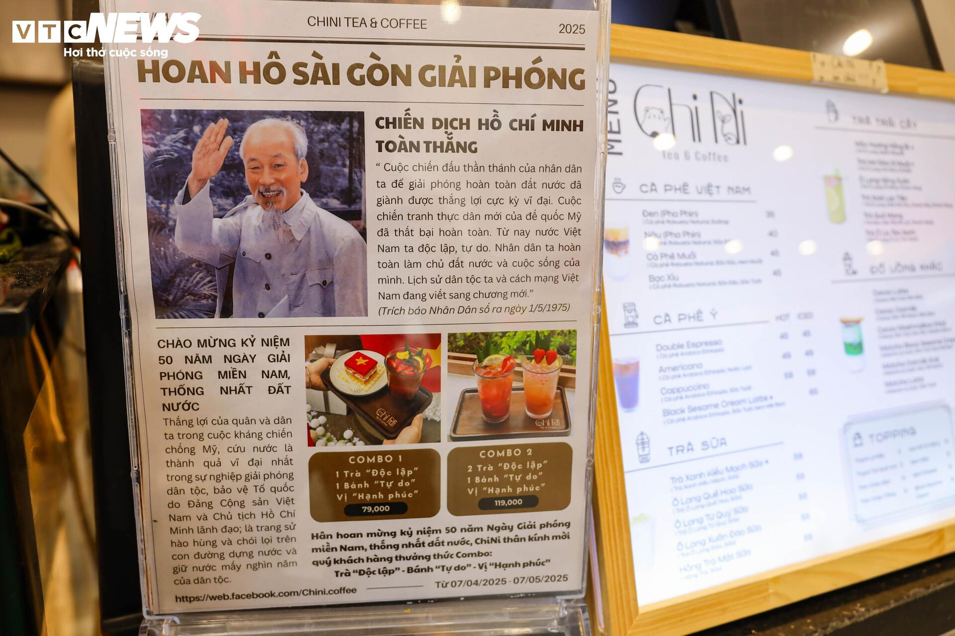 Quán cà phê Hà Nội đồng loạt 'thay áo' chào mừng Đại lễ 30/4 - 12