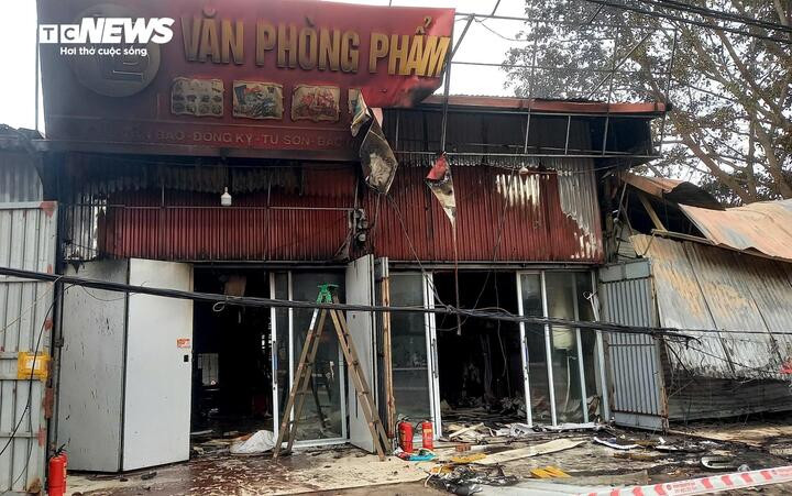 Hiện trường vụ cháy.