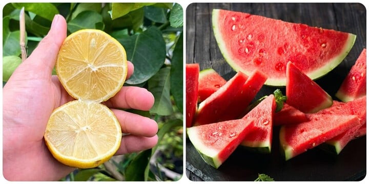 Dưa hấu và chanh kết hợp với nhau rất tốt cho gan