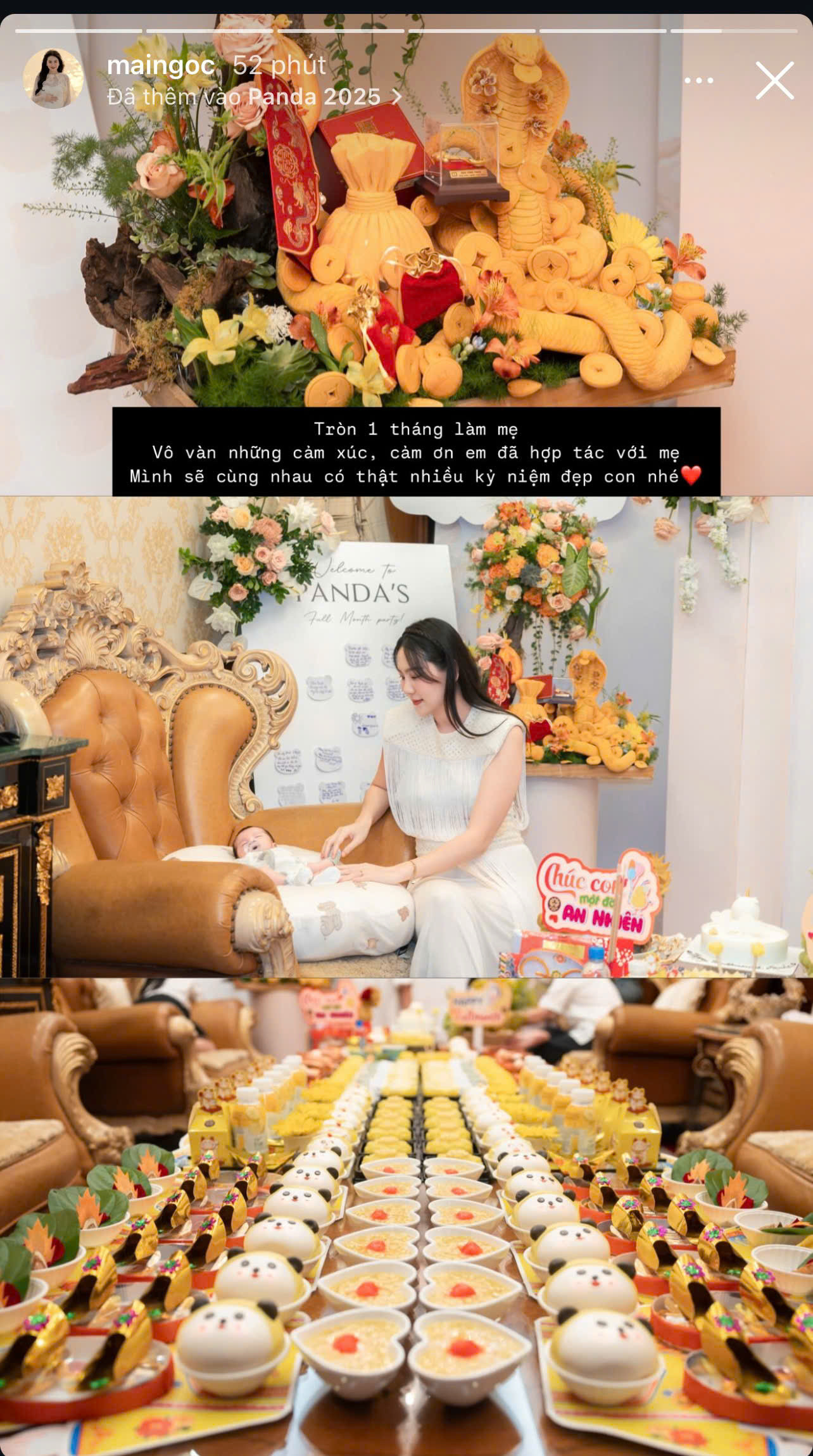 MC Mai Ngọc tổ chức tiệc đầy tháng hoành tráng cho con, để lộ mối quan hệ với nhà chồng - Ảnh 2.