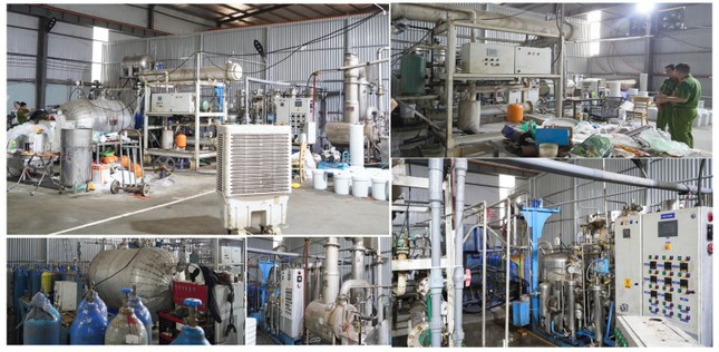 Triệt phá 3 xưởng sản xuất, buôn bán khí cười quy mô ‘khủng’ tại Hà Nội ảnh 1