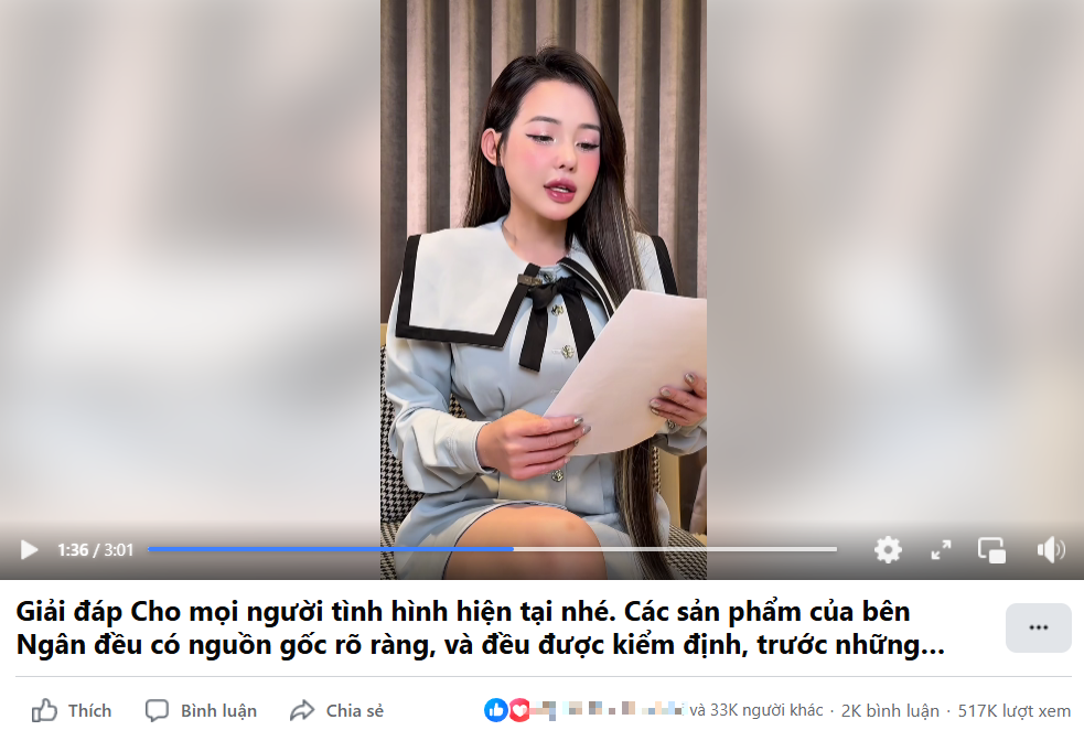 Ngân 98 lên tiếng giữa lùm xùm sản phẩm giảm cân nghi chứa chất cấm- Ảnh 1.