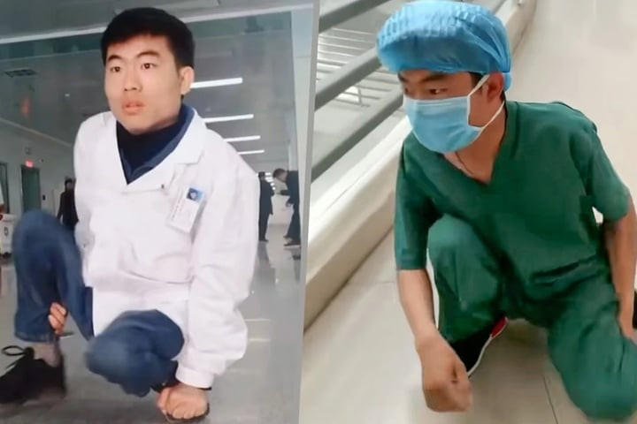 Thanh niên bắt đầu học tiểu học ở tuổi 16, học trường y ở tuổi 25 gây xúc động. (Ảnh: Weibo)