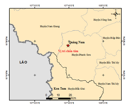 Vừa xảy ra động đất ở Quảng Nam ảnh 1