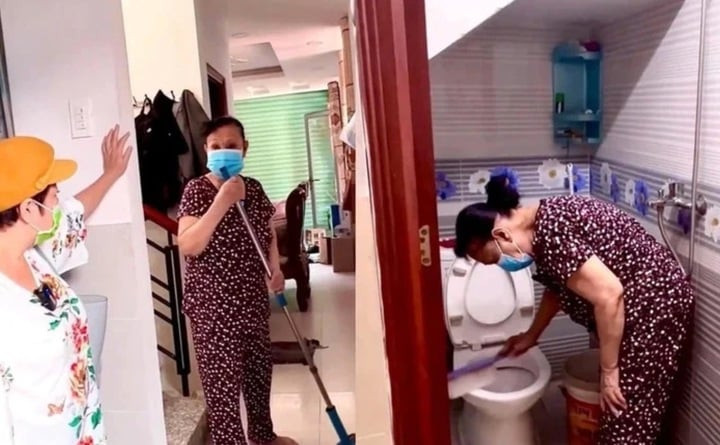 Hoa Mỹ Hạnh đi làm móng dạo, dọn dẹp thuê...để kiếm thu nhập.