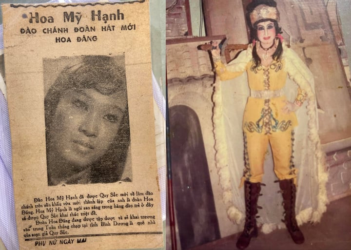 Hoa Mỹ Hạnh từng là cô đào nức tiếng một thời.