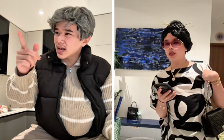 Quân còn hóa thân thành bố hay các bà cô, bà bác.