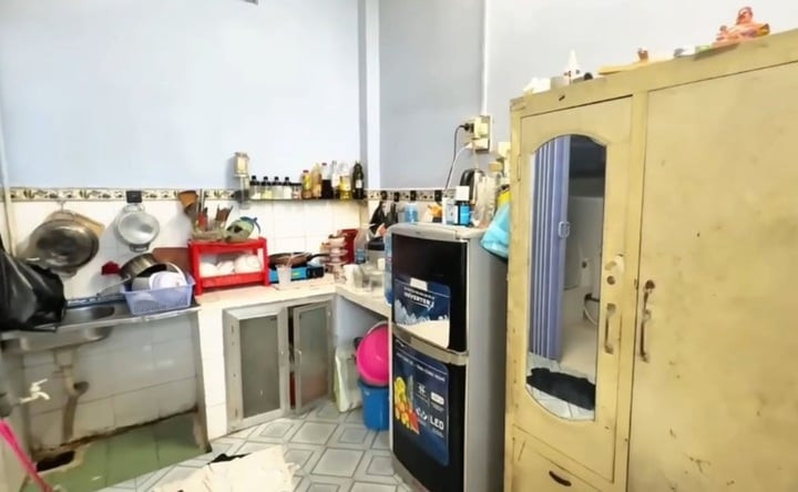 Căn nhà trọ Phương Thảo đang sống cùng các con.