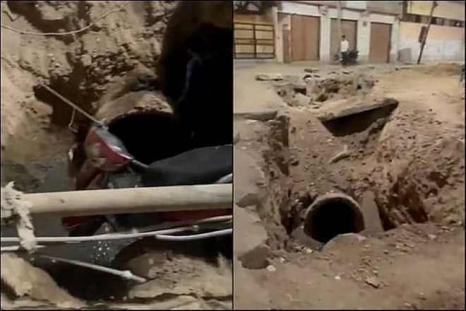 Xe máy lao xuống hố sâu khiến bố mẹ tử vong, con gái rơi vào nguy kịch. Ảnh minh họa: The News Minute