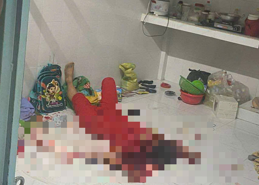 Nghi phạm hiếp dâm con riêng, chém vợ rồi nhảy cầu tự tử- Ảnh 1.