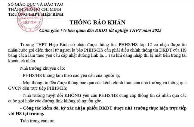 Cảnh báo khẩn về chiêu thức lừa đảo mới liên quan thi tốt nghiệp THPT ảnh 1