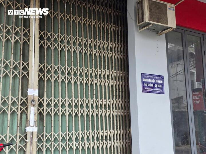 Cơ sở doanh nghiệp tư nhân Đại Chúng - Dạ Thảo bị niêm phong.